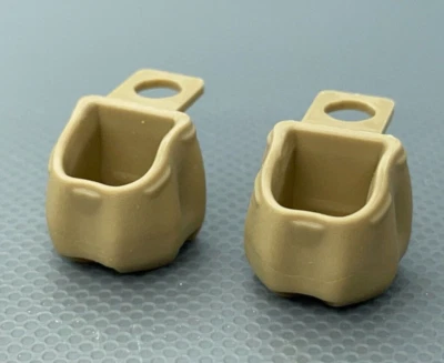 LEGO Dark Tan Minifigure Backpack Open Bag Sack Knapsack 92590 (x2) - Image 1 of 4