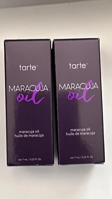 批量 2 件 Tarte Maracuja 精油精华素 SKINCARE 保湿霜 0.23 盎司 7 毫升 Tot 14 毫升  — 第 1/3 张图片