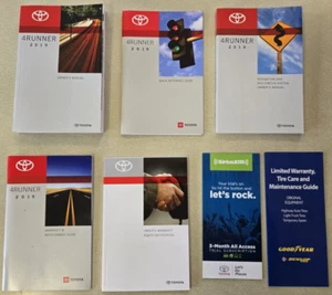 OEM Original 2019 Toyota 4Runner Owners Manual Book Set Four Runner 4 - Picture 1 of 6