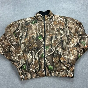 RealTree Jacket Adult 2XL XXL Brown Work Wear Lined Hunting Camo Coat Mens - Picture 1 of 7