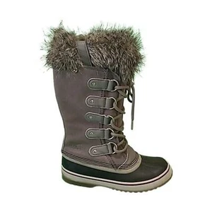 Sorel Joan of Arctic Women's Leather Winter Boots Waterproof Gray, US 6.5 - Picture 1 of 10