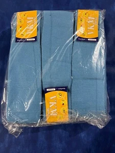 VKM Athletic Socks - Soccer, Football, Baseball-Light Blue-AS10/Adult-12 pack - Picture 1 of 5