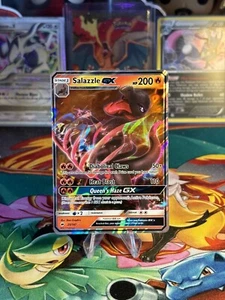 Salazzle GX - 25/147 - Pokemon Burning Shadows Sun & Moon Ultra Rare Card LP - Picture 1 of 2
