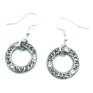 Pendientes personalizados de plata con aro de ensueño de Brighton ART & SOUL - Imagen 1 de 4