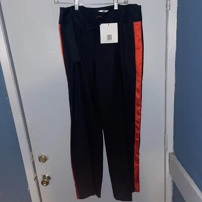 Victoria Victoria Beckham Women Wide Leg Trousers Blue/Red Stripped Size 14 Uk C - Image 1 of 4