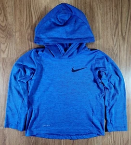 Nike Dri-Fit Light Pullover Hooded Jacket Blue/Black Colorway Unisex Size 7 - Picture 1 of 4