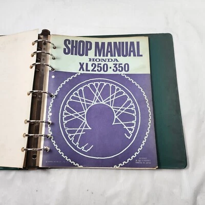 Libro manual de reparación de taller de servicio Honda anterior 1973 XL250 XL350 XL 250 350 6132902 Foto 1 de 4