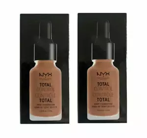 Pack of 2 NYX Total Control Drop Foundation, Mahogany # TCDF16 - Picture 1 of 6