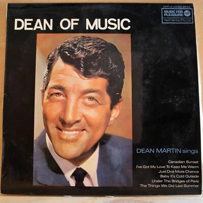 DEAN MARTIN - DEAN OF MUSIC - Vinyl LP - MFP - 1966 - VG FREE POSTAGE (2299) - Image 1 of 4