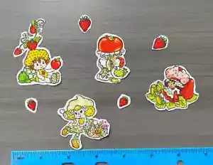 Strawberry Shortcake and Friends vorgeschnittene Stoffapplikationen zum Aufbügeln - Bild 1 von 1