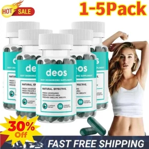 1-5X DEOS Internal Deodorant Supplement – Full Body Deodorizer - (30 Capsules) - Picture 1 of 24
