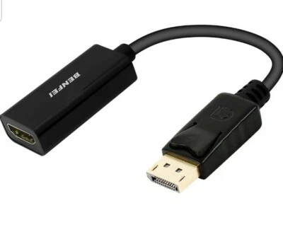 Benfei HDMI 6 IN. DISPLAY CABLE. MALE TO FEMALE. Compatible for Lenovo Dell HP. - Image 1 of 4
