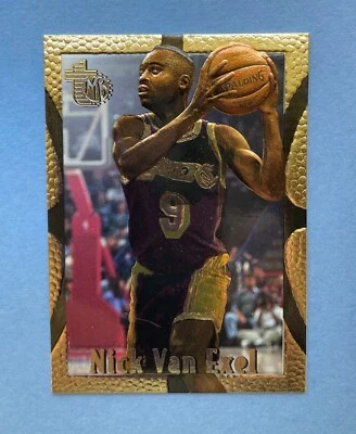 1994-95 Topps Embossed Basketball Nick Van Exel Golden Idol #48 Lakers - Image 1 of 2
