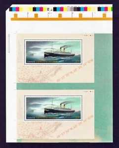 EMPRESS OF IRELAND = Pos.1, 5 = S/Ss from UNCUT Sheet -Colour ID Canada 2014 MNH - Bild 1 von 2