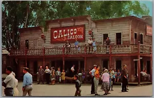 Postcard Buena Park California Knott's Berry Farm Calico Saloon Ghost Town - Picture 1 of 2