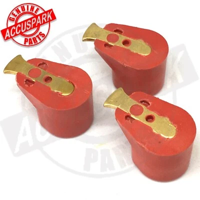 Lucas 43D4 45D4 59D4 Red Rotor Arm AccuSpark Replacement x 3 - UK Supply - Image 1 of 2