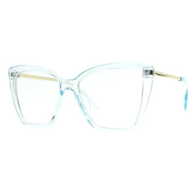 Womens Blue Light Blocking Glasses Square Butterfly Shape UV400 - Image 1 of 4