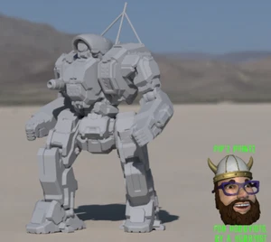 CP-10-Z Cyclops Alternate Mech Model For Battletech 6mm-10mm-15mm - Picture 1 of 1