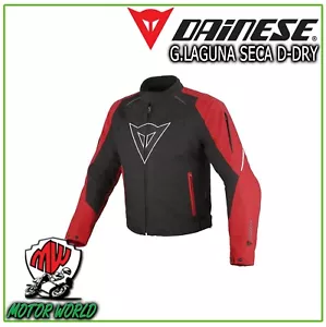 GIACCA JACKET MOTO DAINESE G.LAGUNA SECA D-DRY NERO E ROSSO TAGLIA 50 - Imagen 1 de 1