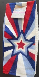 Truly Lou Americana Red White And Blue Star Kitchen Towel Set Of 3- New  - Picture 1 of 4