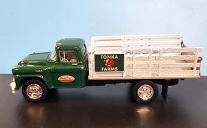 Vintage First Gear 1958 GMC Stake Truck Tonka Farms Die Cast 1:34 New - Imagen 1 de 19