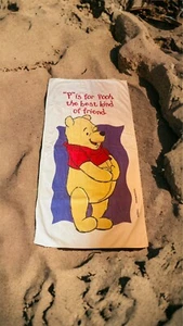 "Toalla de baño de playa Winnie The Pooh vintage Disney 30x56"" Franco - P Is For Pooh" - Imagen 1 de 10