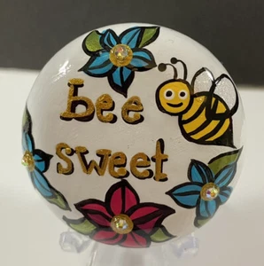 Bee Sweet - Encouragement Bee - Kindness Rock - By Jadel Rocks - Picture 1 of 6