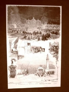 Carnevale di Napoli 1876 Piazza Plebiscito Maruzzaro Aquajola Pulcinella Molo - Picture 1 of 1