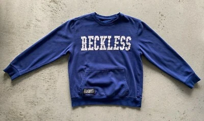 HOMBRE Joven e Imprudente Cuello Redondo Sudadera M Azul Streetwear Urbano Hip Hop De Colección Foto 1 de 4