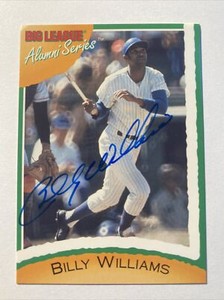 1996 Big League Chew Alumni Series Billy Williams Autographed Card Chicago Cubs