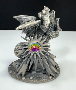Tudor Mint Myth & and Magic Dragon of Light 3085 Pewter Figurine Fantasy Animal - Picture 1 of 10