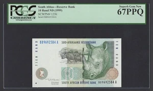 South Africa 10 Rand ND(1999) P123b Uncirculated Grade 67 - Picture 1 of 2