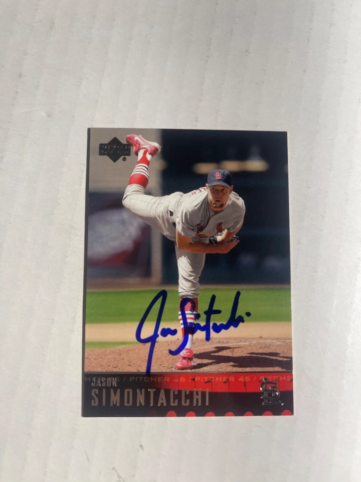 St Louis Cardinals JASON SIMONTACCHI Signed Card - Image 1 of 1