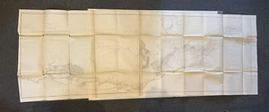 1861 U.S. General Survey Map California Jefferson Davis Williamson & Parke RARE - Picture 1 of 22