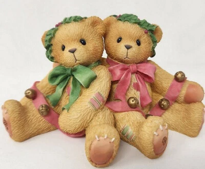 1998 Cherished Teddies Bonnie And Harold Ring In The Holidays With Me Figurine - image 1 of 4