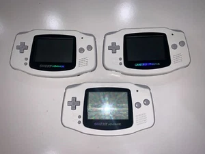 Nintendo GameBoy Advance GBA (New Case & Lens) White Console Handheld System #1 - Picture 1 of 13