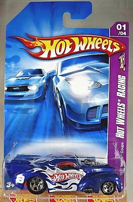 2007 Hot Wheels #77 Hot Wheels Racing 1/4 1941 WILLYS COUPE Blue w/Chrome 5 Sp - Image 1 of 4