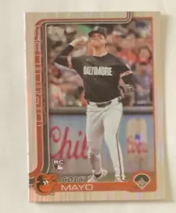 2025 Topps Series 1 Coby Mayo RC #20 Meijer Exclusive Tinsel Baltimore Orioles - Picture 1 of 1