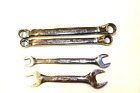 Snap On 4 Piece Small Mixed Wrench Set- XS1012A XS810A V0810B J2428A USA