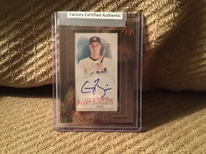 2016 GREG BIRD AUTOGRAPHED TOPPS ALLEN& GINTER Mini Framed BASEBALL CARD#AGA-GB  - Picture 1 of 2
