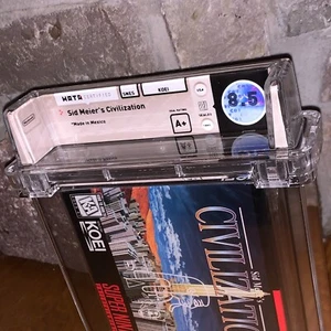 New SNES Civilization WATA 8.5 Factory Sealed Graded Super NES Nintendo Game - Picture 1 of 3