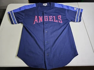 Herren Vintage Starter MLB Anaheim Angels Baseball Trikot Größe Large. Blau - Bild 1 von 7