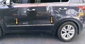 Side Door Streamer Chrome Cover For Kia Sportage 2015-2021 4 PCS Stainless Steel - Picture 1 of 2