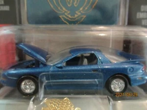 Pontiac Firebird 1996 1:60 Racing Champions como nuevo azul y emblema - Imagen 1 de 1
