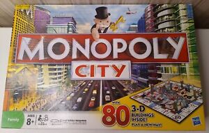 Monopoly City Board Game With 80 3-D Build 2009 Hasbro 100% Complete. Open box