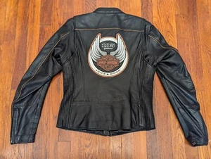 Harley Davidson 105th Anniversary Leather Jacket NICE!!! - Women's Medium - Picture 1 of 11