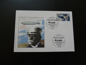aviation Ferdiand Von Zeppelin FDC Germany 1992 - Picture 1 of 1