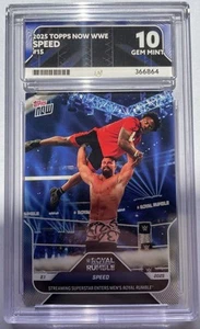 Topps Now WWE I Show Speed #15 2025 Ace 10 GEMA COMO NUEVO Suscriptores Perfectos - Bajo Pop Solo 2 - Imagen 1 de 3
