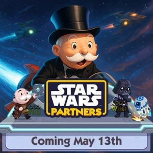 Monopoly PARTNER EVENT โญ STAR WARS PARTNERS ๐ FULL CARRY COMPLETE IN 0-48Hโณ - Picture 1 of 3