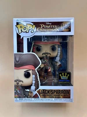 EXCLUSIVE PIRATES OF THE CARIBBEAN JACK SPARROW VINYL FIGURE FUNKO 1482 POP - image 1 of 4